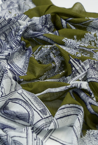 Inouitoosh Oblong Mirage Scarf Khaki