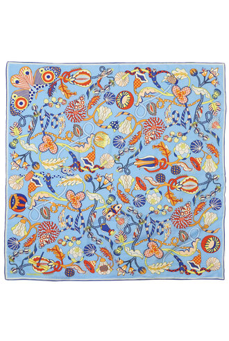 Inouitoosh Square Scarf Botenique Blue