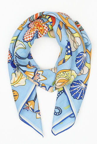 Inouitoosh Square Scarf Botenique Blue