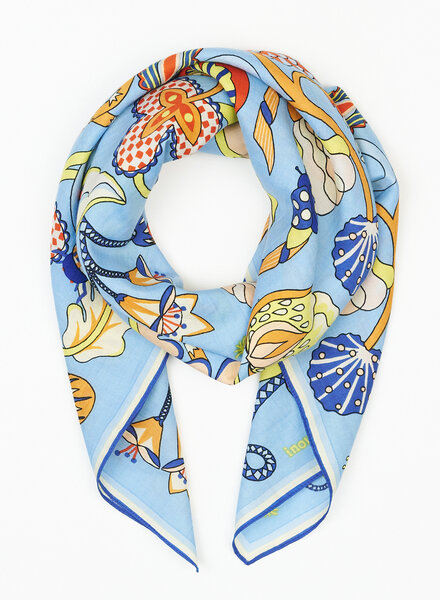 Inouitoosh Square Scarf Botenique Blue