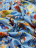 Inouitoosh Square Scarf Botenique Blue