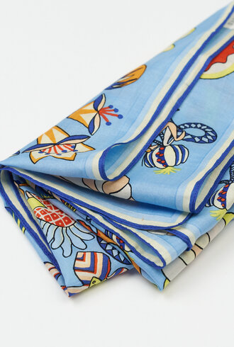 Inouitoosh Square Scarf Botenique Blue