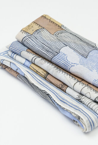 Inouitoosh Oblong Mirage Scarf Natural