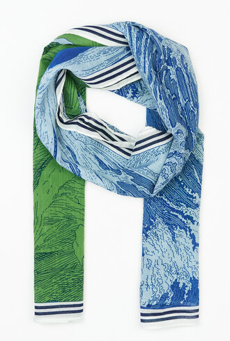 Inouitoosh Oblong Balthazar Scarf Blue