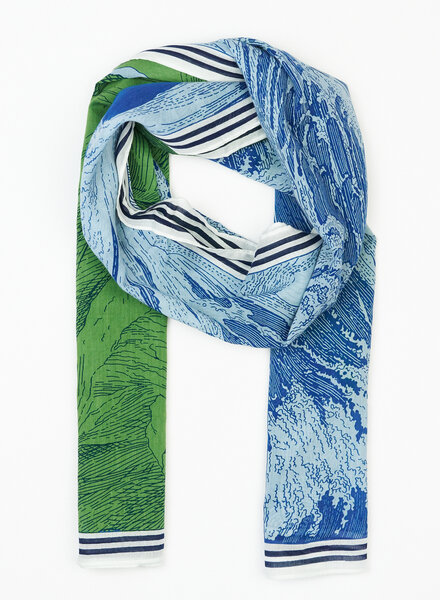 Inouitoosh Oblong Balthazar Scarf Blue