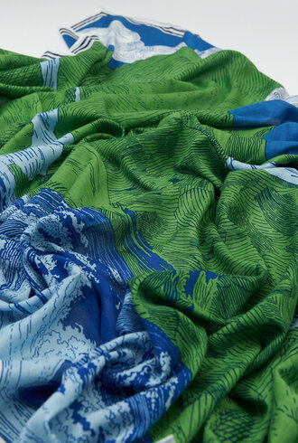 Inouitoosh Oblong Balthazar Scarf Blue