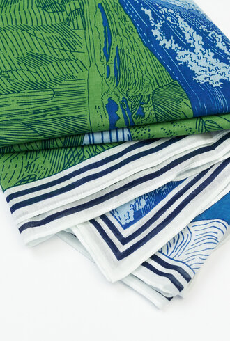 Inouitoosh Oblong Balthazar Scarf Blue