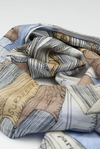 Inouitoosh Oblong Editions Scarf Grey