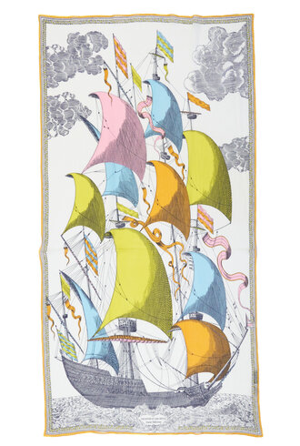 Inouitoosh Oblong Des Rives Et Des Rives Scarf Multico