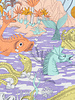Inouitoosh Oblong Fantastique Scarf Pastel