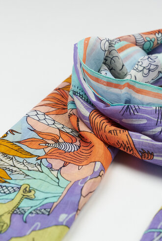 Inouitoosh Oblong Fantastique Scarf Pastel