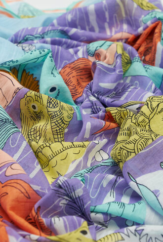 Inouitoosh Oblong Fantastique Scarf Pastel