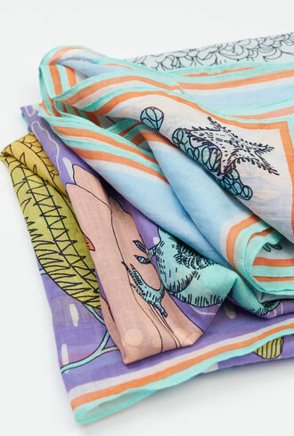 Inouitoosh Oblong Fantastique Scarf Pastel