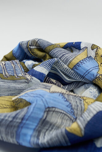 Inouitoosh Oblong Editions Scarf Navy