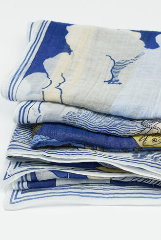 Inouitoosh Oblong Editions Scarf Navy