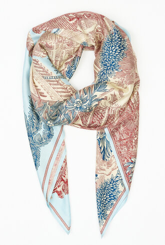Inouitoosh Square Piranesi Scarf Turquoise