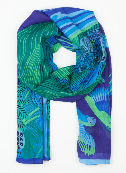 Inouitoosh Oblong Rio Scarf Emerald