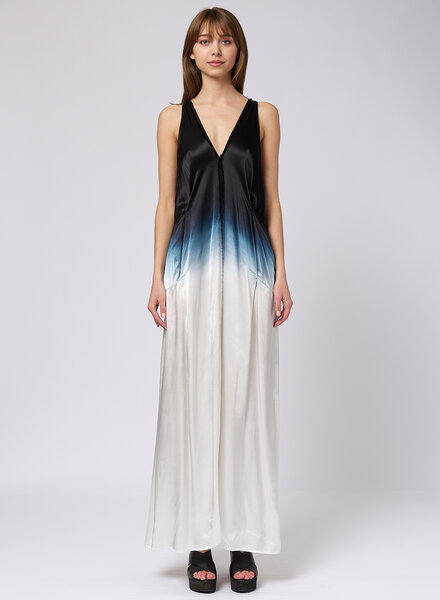 Raquel Allegra Aziza Maxi Dress Black