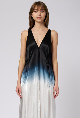 Raquel Allegra Aziza Maxi Dress Black