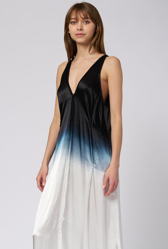 Raquel Allegra Aziza Maxi Dress Black