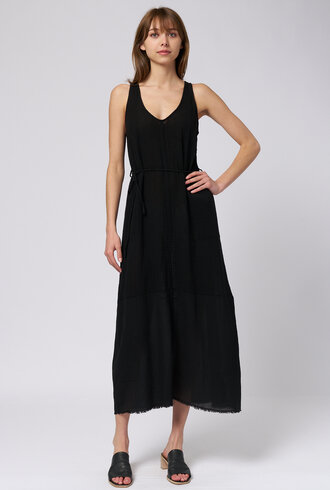 Raquel Allegra Zahara Maxi Dress Black