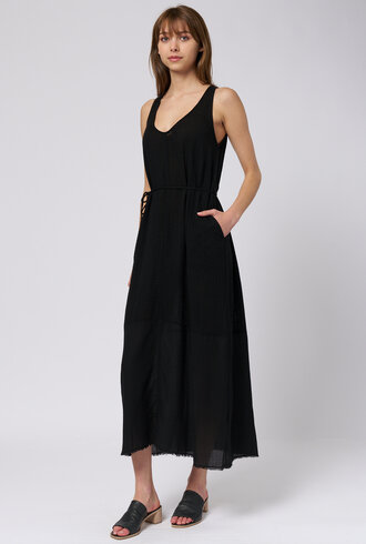 Raquel Allegra Zahara Maxi Dress Black