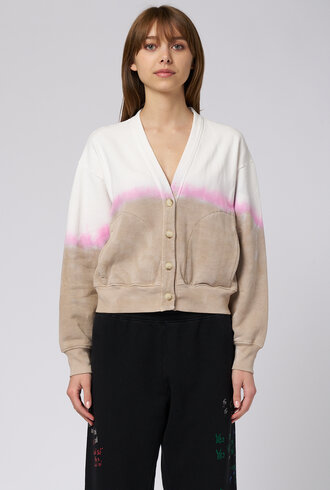 Raquel Allegra Cropped Jackie Cardigan Wheat Field