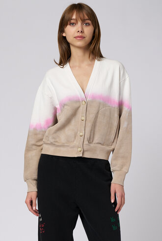 Raquel Allegra Cropped Jackie Cardigan Wheat Field