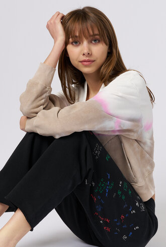 Raquel Allegra Cropped Jackie Cardigan Wheat Field