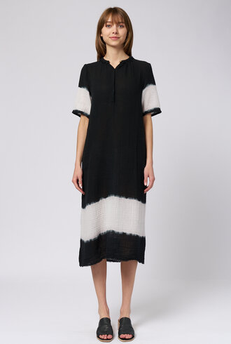 Raquel Allegra Peasant Dress Black Vibration