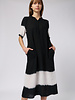 Raquel Allegra Peasant Dress Black Vibration