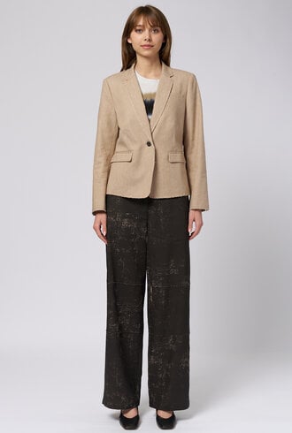 Raquel Allegra Pico Blazer  Wheat
