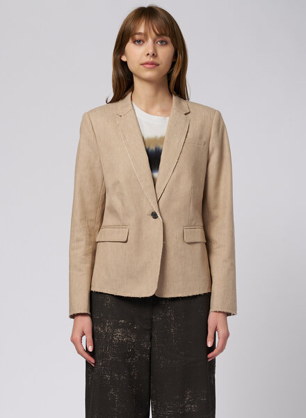 Raquel Allegra Pico Blazer Wheat