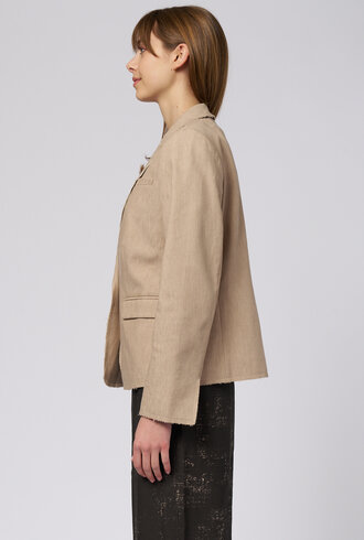 Raquel Allegra Pico Blazer  Wheat