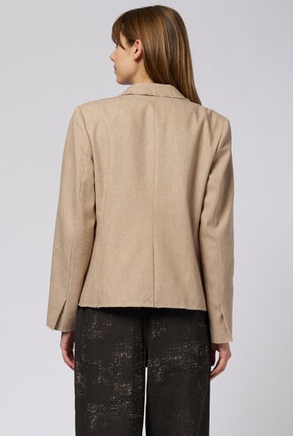 Raquel Allegra Pico Blazer  Wheat