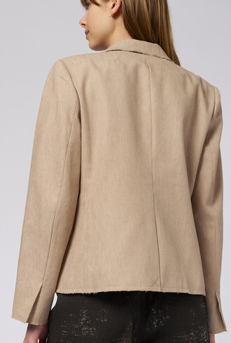 Raquel Allegra Pico Blazer  Wheat