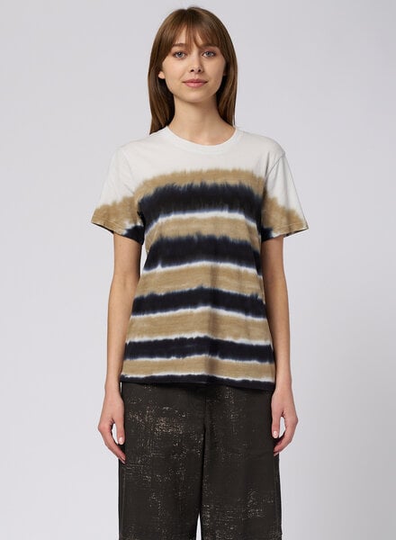 Raquel Allegra Betty Tee Neutral Stripes