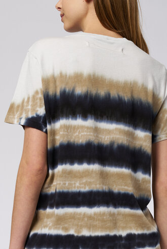 Raquel Allegra Betty Tee Neutral Stripes
