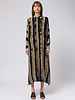 Raquel Allegra Caftan Shirt Dress Neutral Stripes