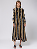 Raquel Allegra Caftan Shirt Dress Neutral Stripes
