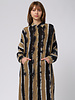 Raquel Allegra Caftan Shirt Dress Neutral Stripes