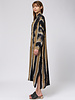 Raquel Allegra Caftan Shirt Dress Neutral Stripes