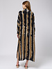 Raquel Allegra Caftan Shirt Dress Neutral Stripes