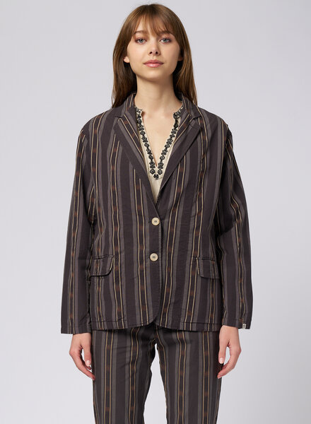 Bsbee Belmont Jacket Washed Black Stripe