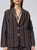 Bsbee Belmont Jacket Washed Black Stripe