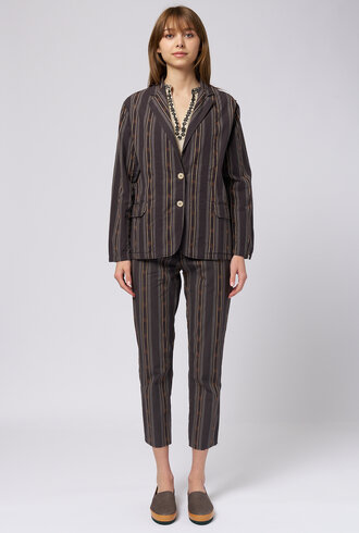 Bsbee Belmont Jacket Washed Black Stripe