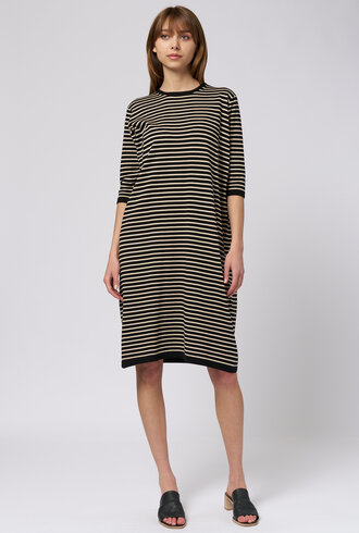MJW. Pima Cotton Dress Black