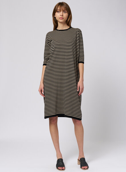 MJW. Pima Cotton Dress Black