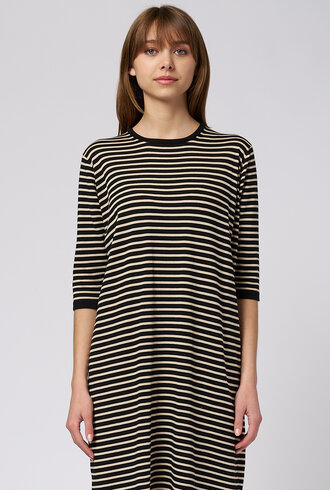 MJW. Pima Cotton Dress Black