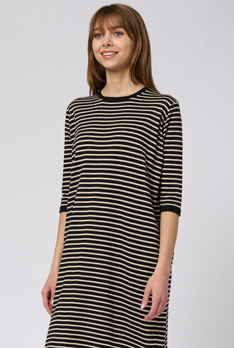 MJW. Pima Cotton Dress Black